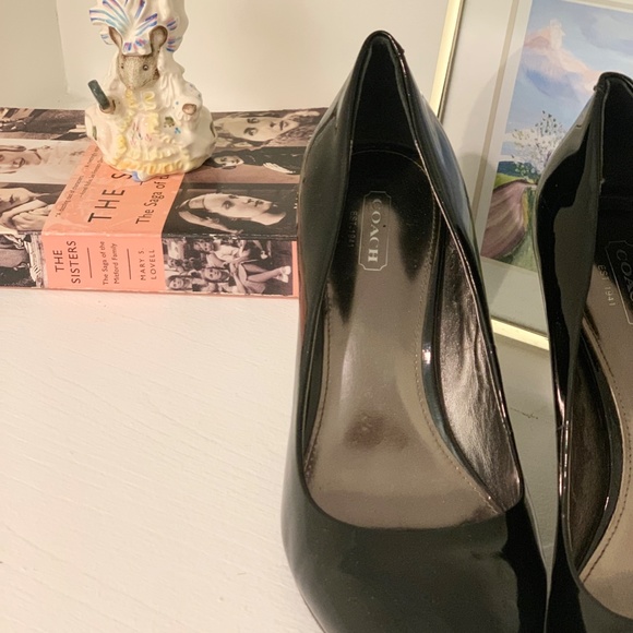 Coach Black Patent Leather Heels - Picture 8 of 8